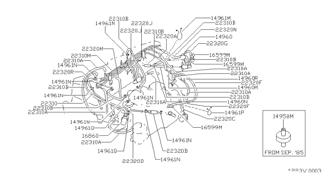 1983 Nissan Sentra Engine Control Vacuum Piping Diagram 7