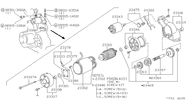 1985 Nissan Sentra Starter Motor Diagram 2