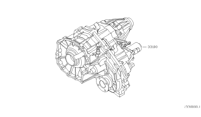 2007 Nissan Pathfinder Transfer Assembly & Fitting Diagram 2