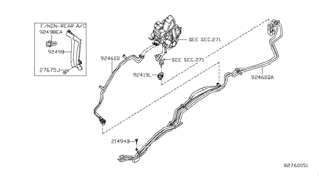 2012 Nissan Pathfinder Pipe - Cooler Diagram for 92470-9CA1A