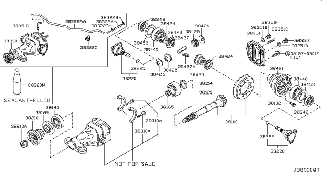 2011 Nissan Pathfinder Breather Diagram for 38356-EA10A
