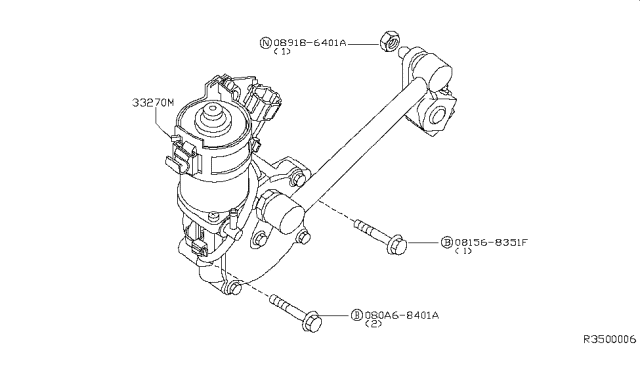 2006 Nissan Pathfinder Transfer Control Parts Diagram