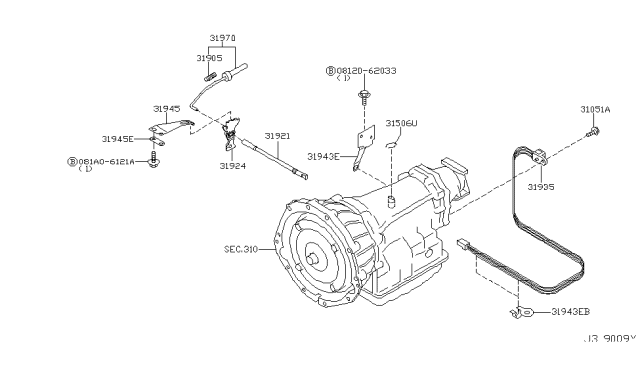 2005 Nissan Pathfinder Control Switch & System Diagram 1