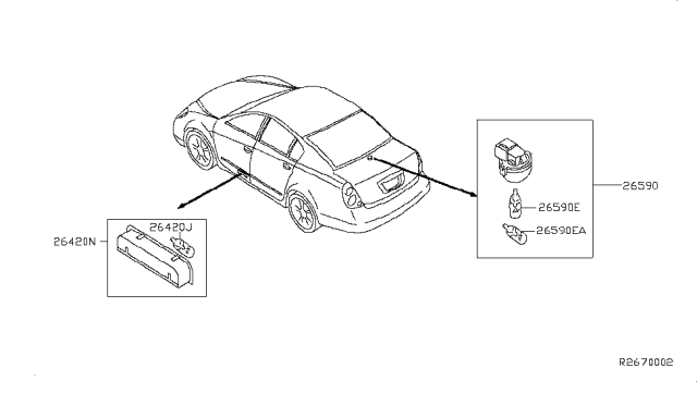 2005 Nissan Altima Lamps (Others) Diagram