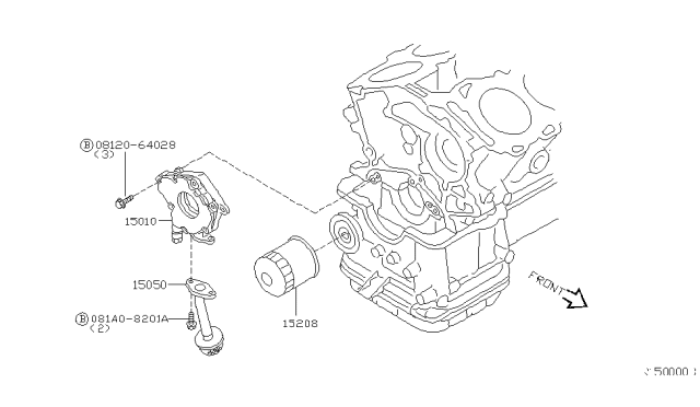 2002 Nissan Altima Lubricating System Diagram 3