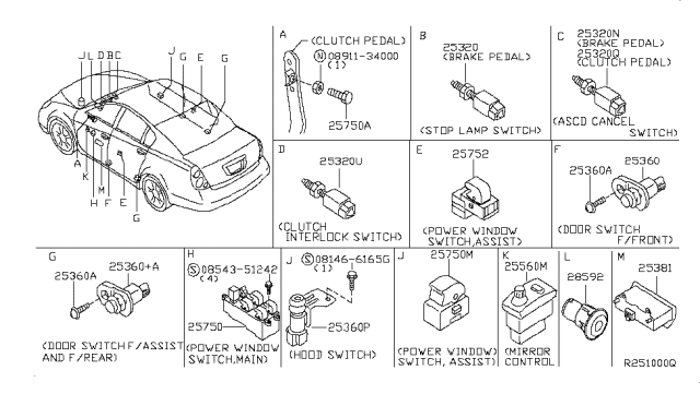 2003 Nissan Altima Switch Diagram 1