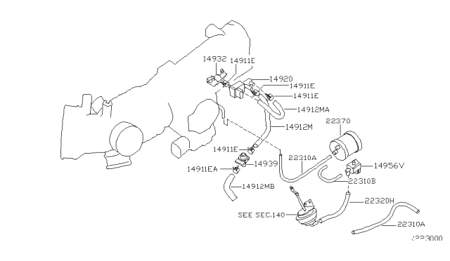 2005 Nissan Altima Engine Control Vacuum Piping Diagram 2