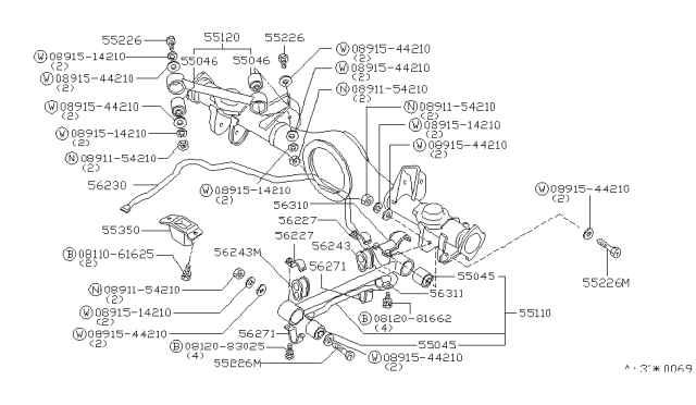 1980 Nissan 200SX Rear Suspension Diagram 1