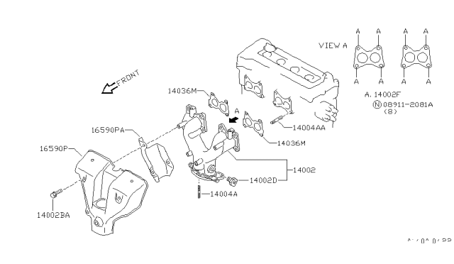 1997 Nissan Sentra Manifold Diagram 3