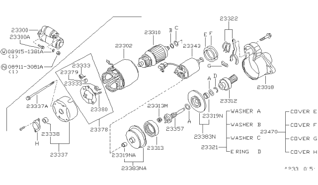 1995 Nissan 200SX Starter Motor Diagram 4