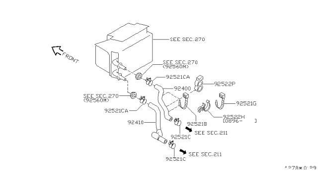 1995 Nissan 200SX Heater Piping Diagram