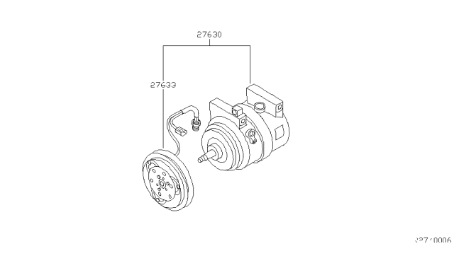 2007 Nissan Maxima Clutch-Assembly Diagram for 92660-ZK31A