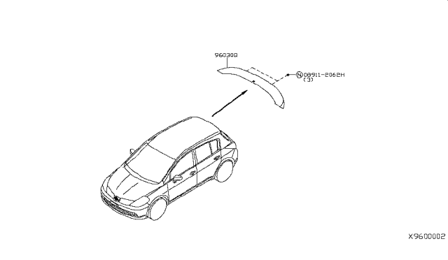 2007 Nissan Versa Air Spoiler Diagram