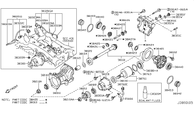 2012 Nissan Murano Tube-Breather Diagram for 31098-0W005