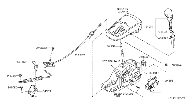 2011 Nissan Murano Housing-Connector Diagram for 24341-5M605
