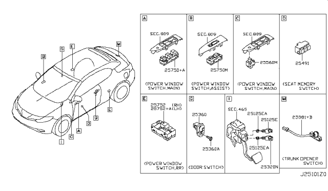 2014 Nissan Murano Switch Diagram 1