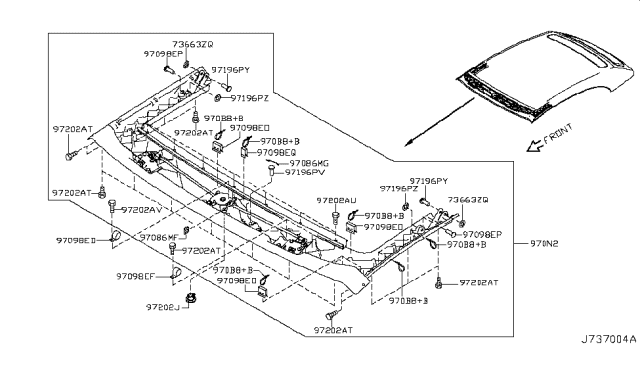 2014 Nissan Murano Open Roof Parts Diagram 1
