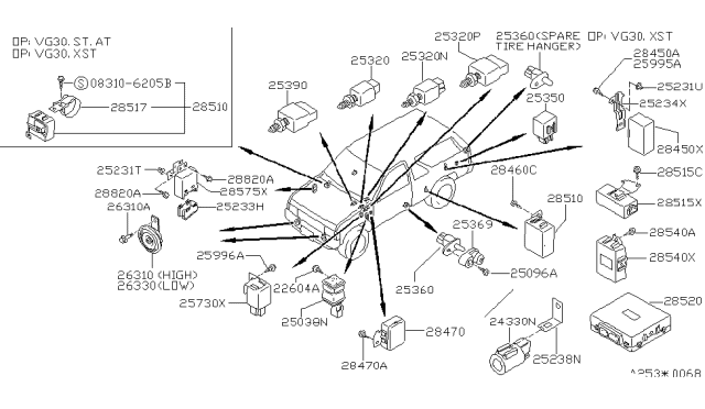 1990 Nissan Pathfinder Electrical Unit Diagram