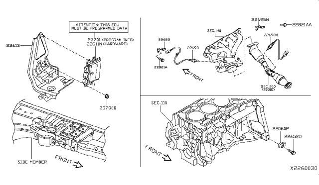 2019 Nissan NV Engine Control Module Diagram