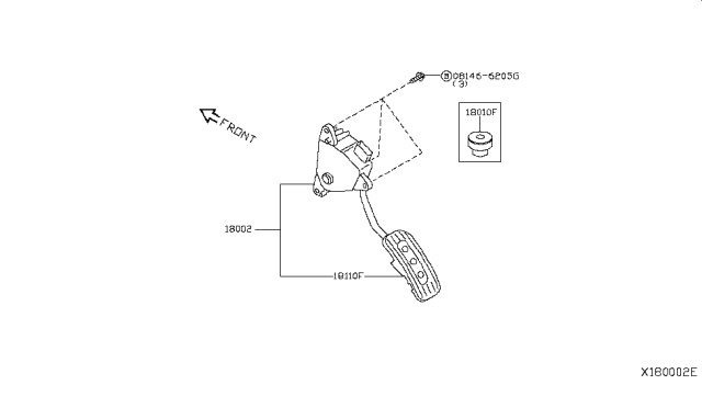 2018 Nissan NV Accelerator Linkage Diagram 2