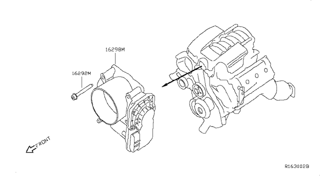 2017 Nissan NV Throttle Chamber Diagram