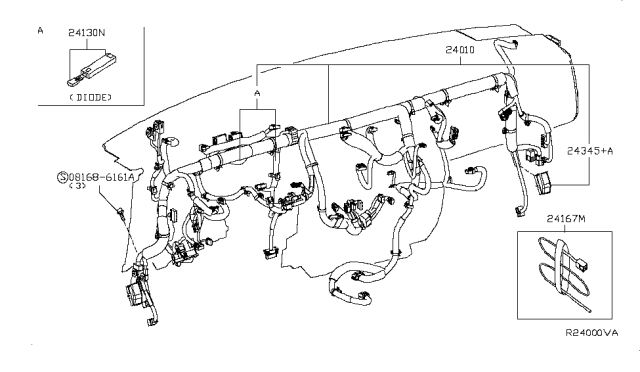 2016 Nissan NV Harness-Main Diagram for 24010-1PA5A