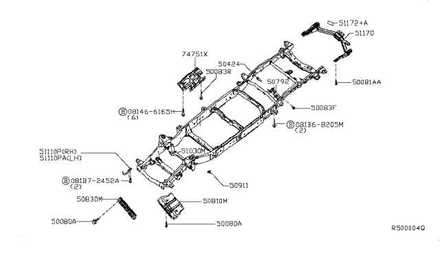 2014 Nissan NV Frame Diagram 3
