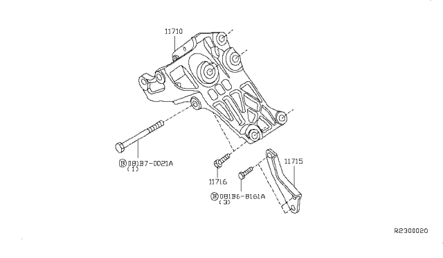 2014 Nissan NV Alternator Fitting Diagram