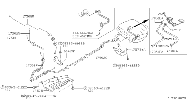 1994 Nissan Axxess Fuel Piping Diagram 5
