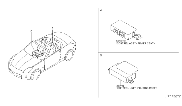 2005 Nissan 350Z Control Assembly Diagram for 285C1-CE400