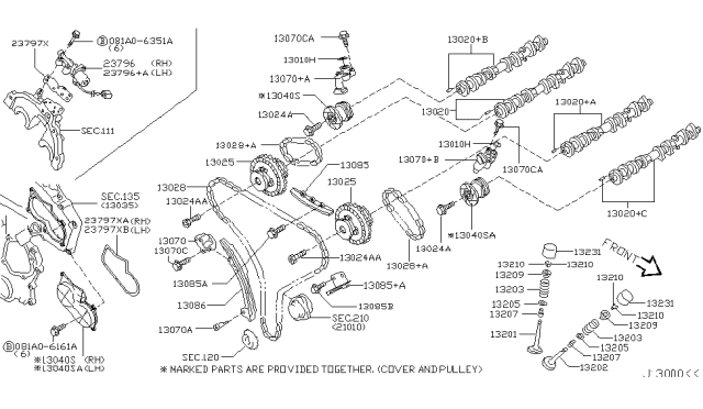 2004 Nissan 350Z Camshaft & Valve Mechanism Diagram 1