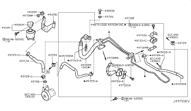 2006 Nissan 350Z Power Steering Piping Diagram 3