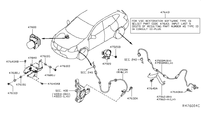 2017 Nissan Murano Anti Skid Control Diagram