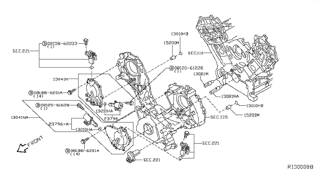 2017 Nissan NV Camshaft & Valve Mechanism Diagram 6