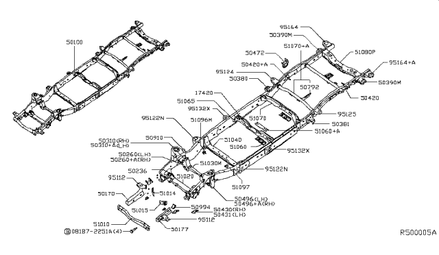 2018 Nissan NV Frame Diagram 1