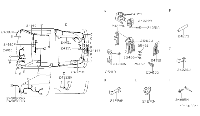 1989 Nissan 240SX Wiring (Body) Diagram 1