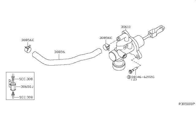 2015 Nissan Xterra Clutch Master Cylinder Diagram
