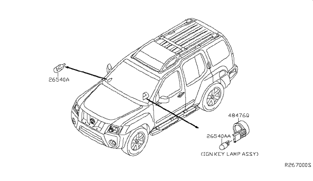 2015 Nissan Xterra Lamps (Others) Diagram