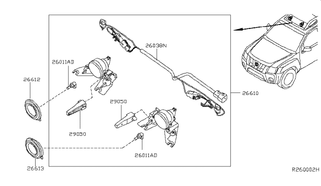 2013 Nissan Xterra Headlamp Diagram 2