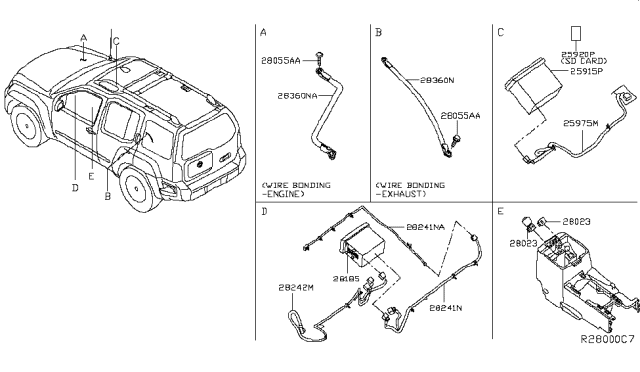 2013 Nissan Xterra Audio & Visual Diagram 3