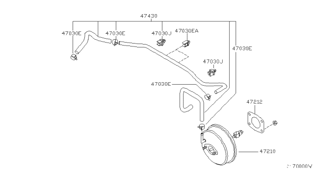 2001 Nissan Sentra Brake Servo & Servo Control Diagram 2