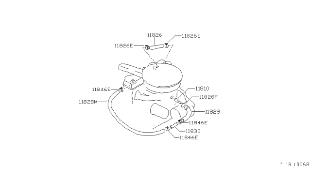 1984 Nissan Pulsar NX Crankcase Ventilation Diagram 2