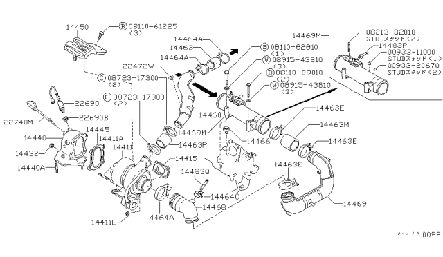 1984 Nissan Pulsar NX Connector-Blow By Diagram for 16579-15M00
