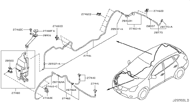 2010 Nissan Rogue Windshield Washer Diagram 2