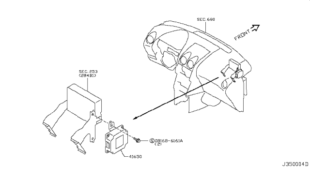 2010 Nissan Rogue Transfer Control Parts Diagram