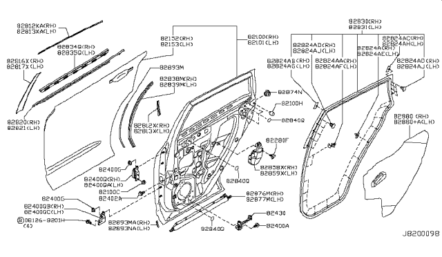2014 Nissan Rogue Clip Diagram for 80897-7J100