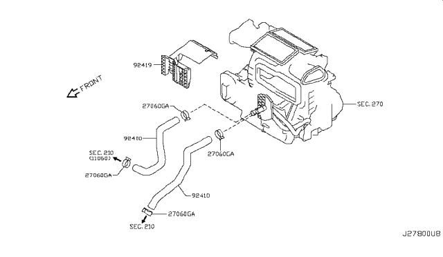 2014 Nissan Juke Heater Piping Diagram 1