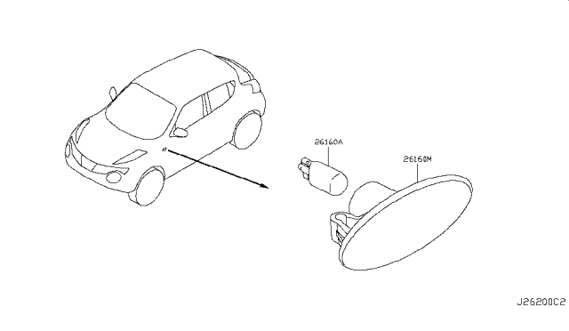 2015 Nissan Juke Side Marker Lamp Diagram