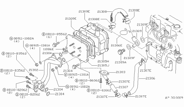 1986 Nissan 720 Pickup Oil Cooler Diagram 2