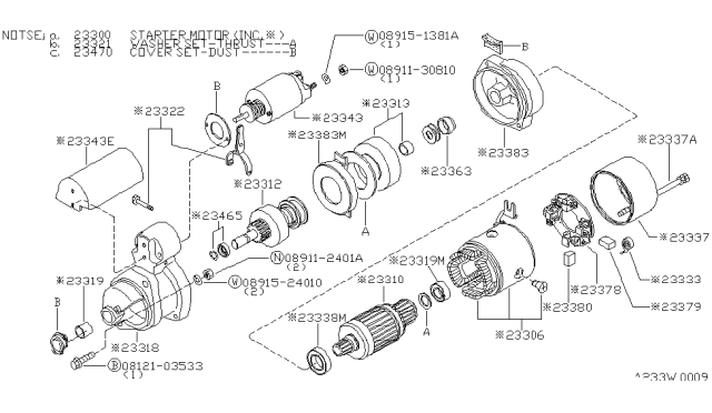 1983 Nissan 720 Pickup Starter Motor Diagram 8